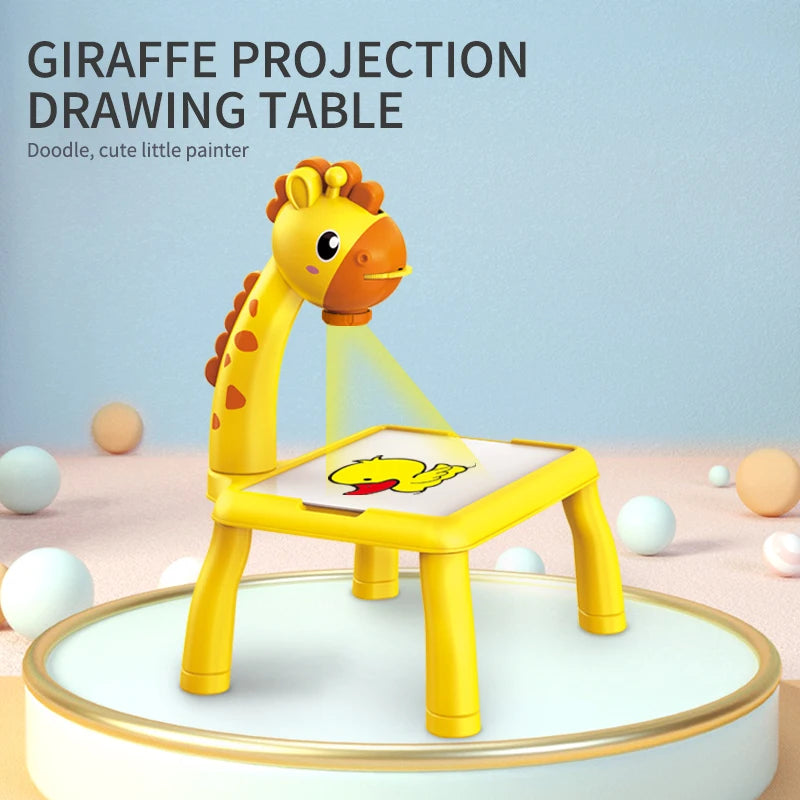 Electric drawing board Projector multi-functional writing board learning drawing can erase coloring educational toys